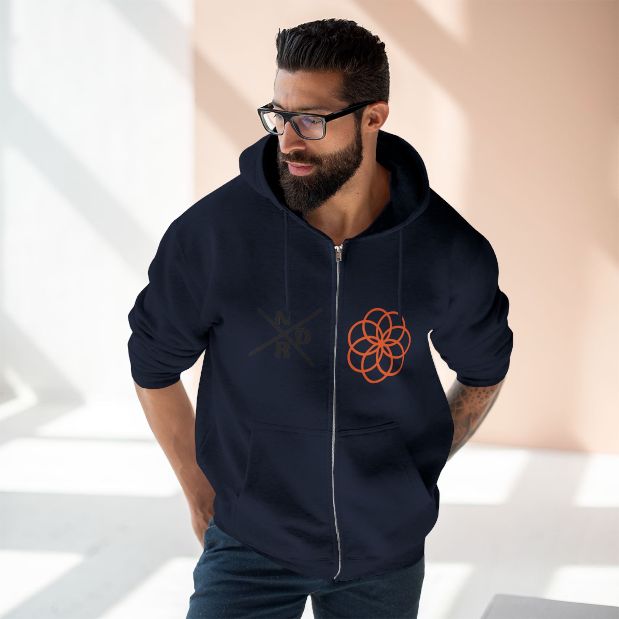 NDR - Geometric Zip Hoodie