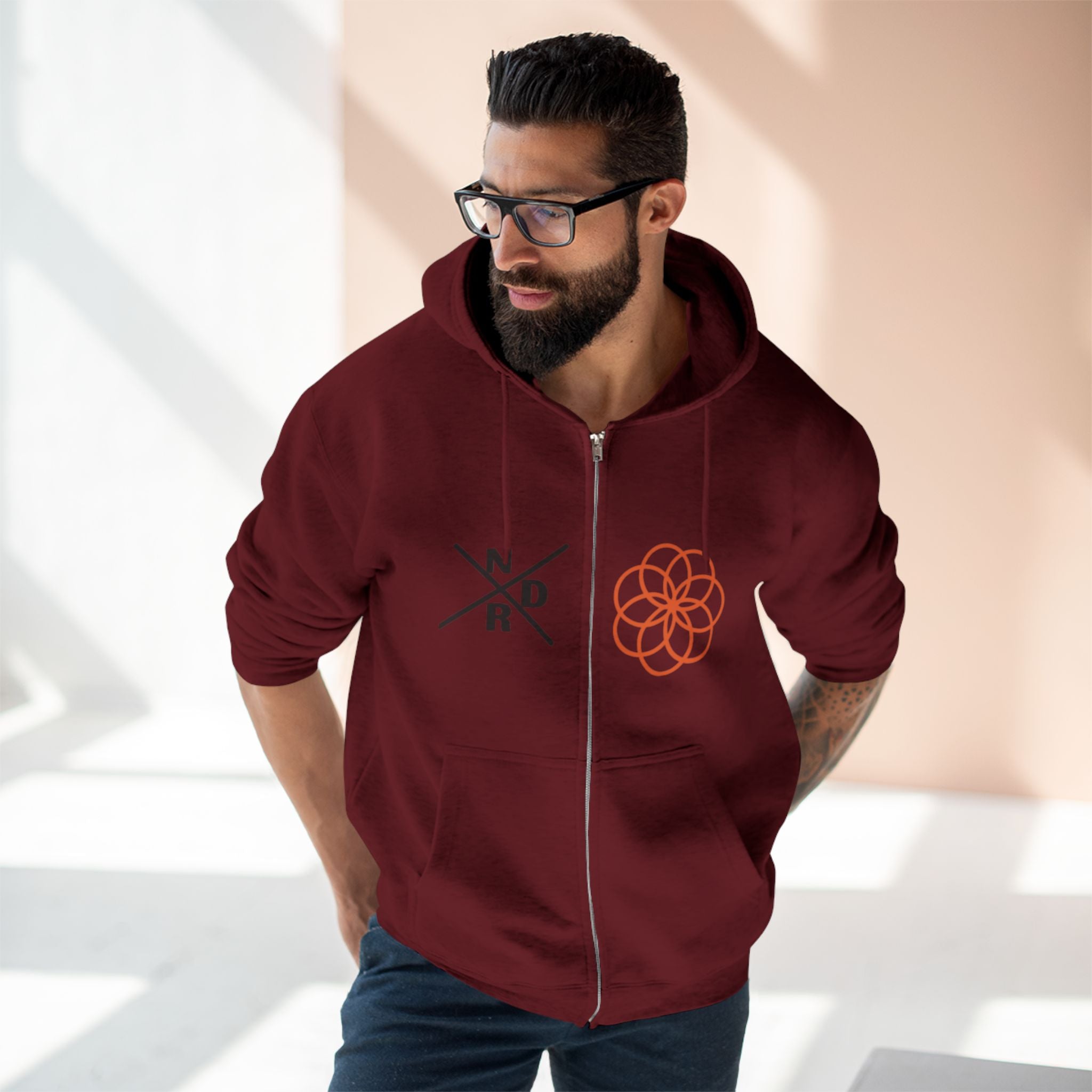 NDR - Geometric Zip Hoodie