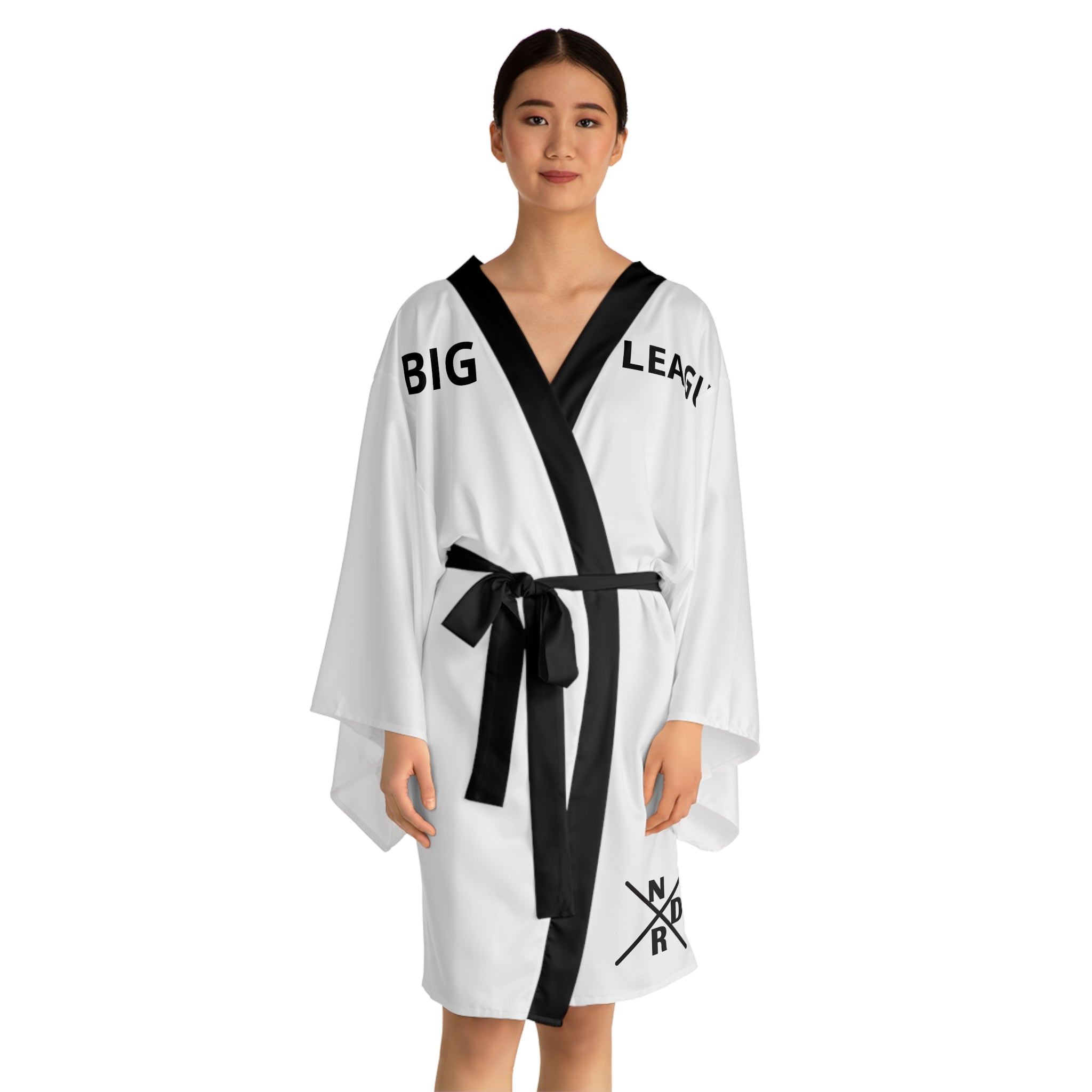 N D R -Big League Floral Femme Kimono Robe