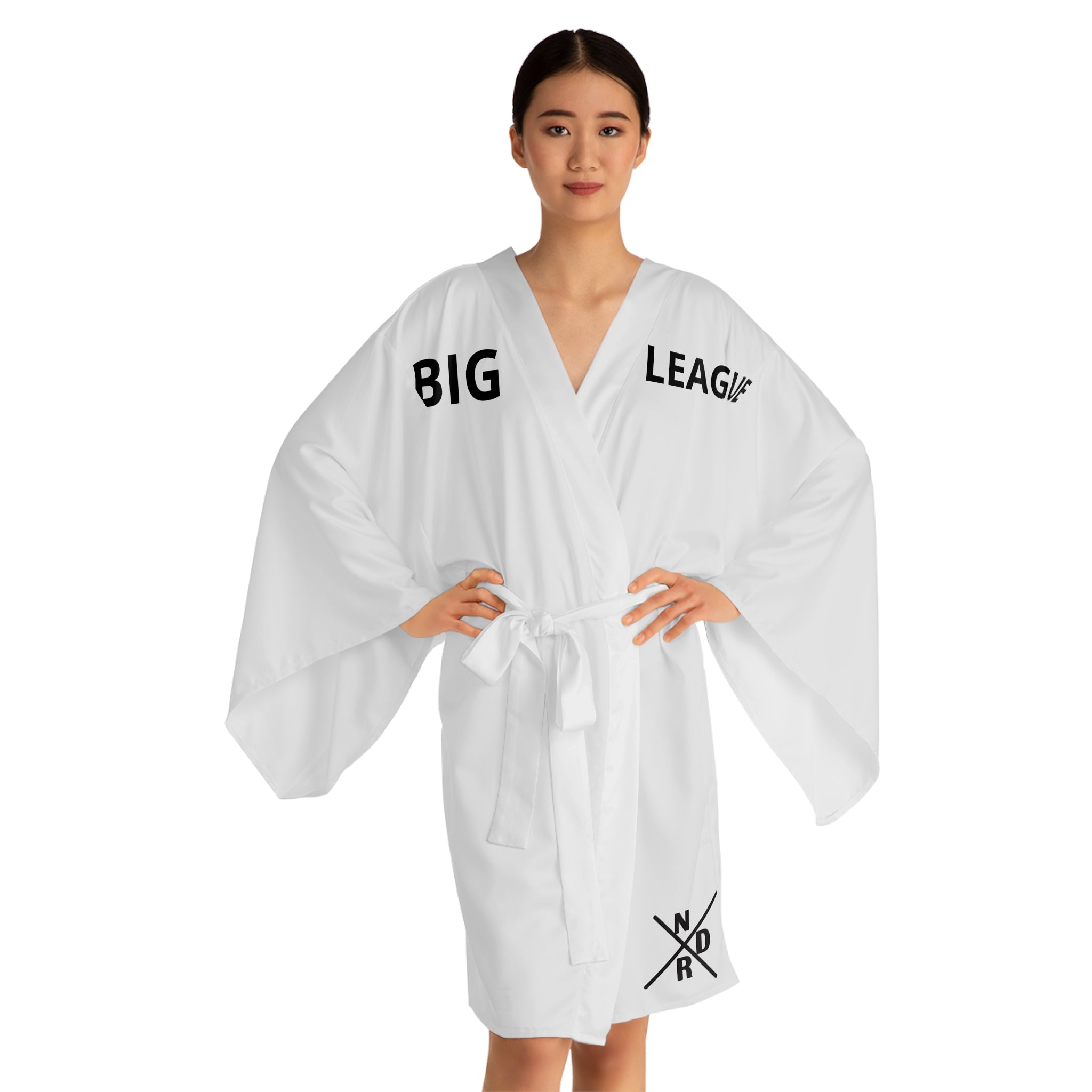 N D R -Big League Floral Femme Kimono Robe