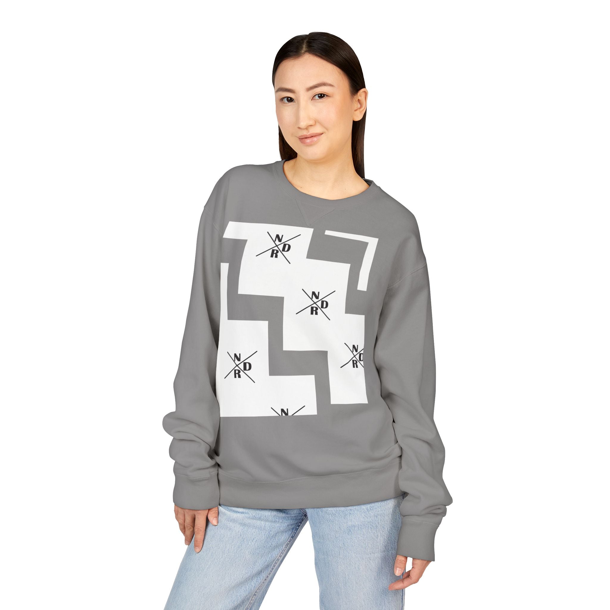 NDR Geometric  Crewneck  Pullover