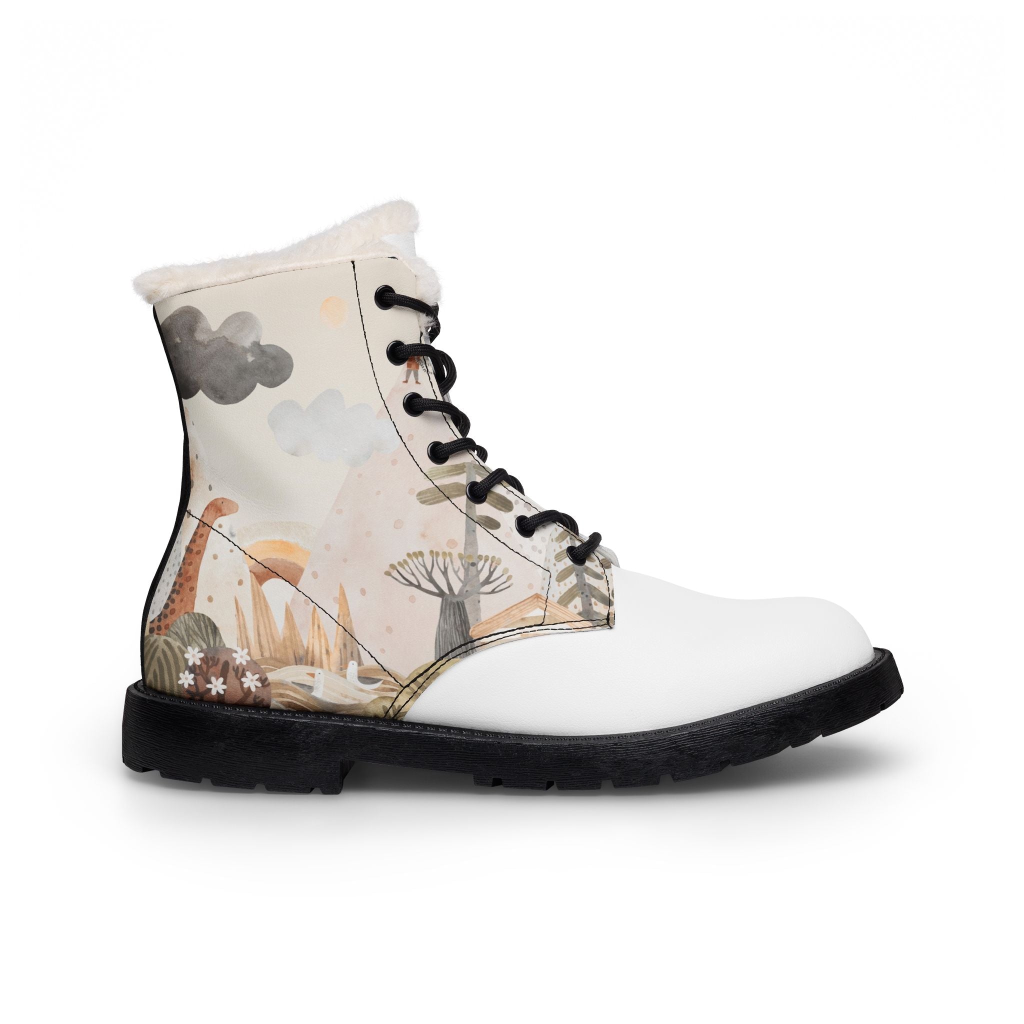 N D R -Women’s Fur-Lined Leather Boots