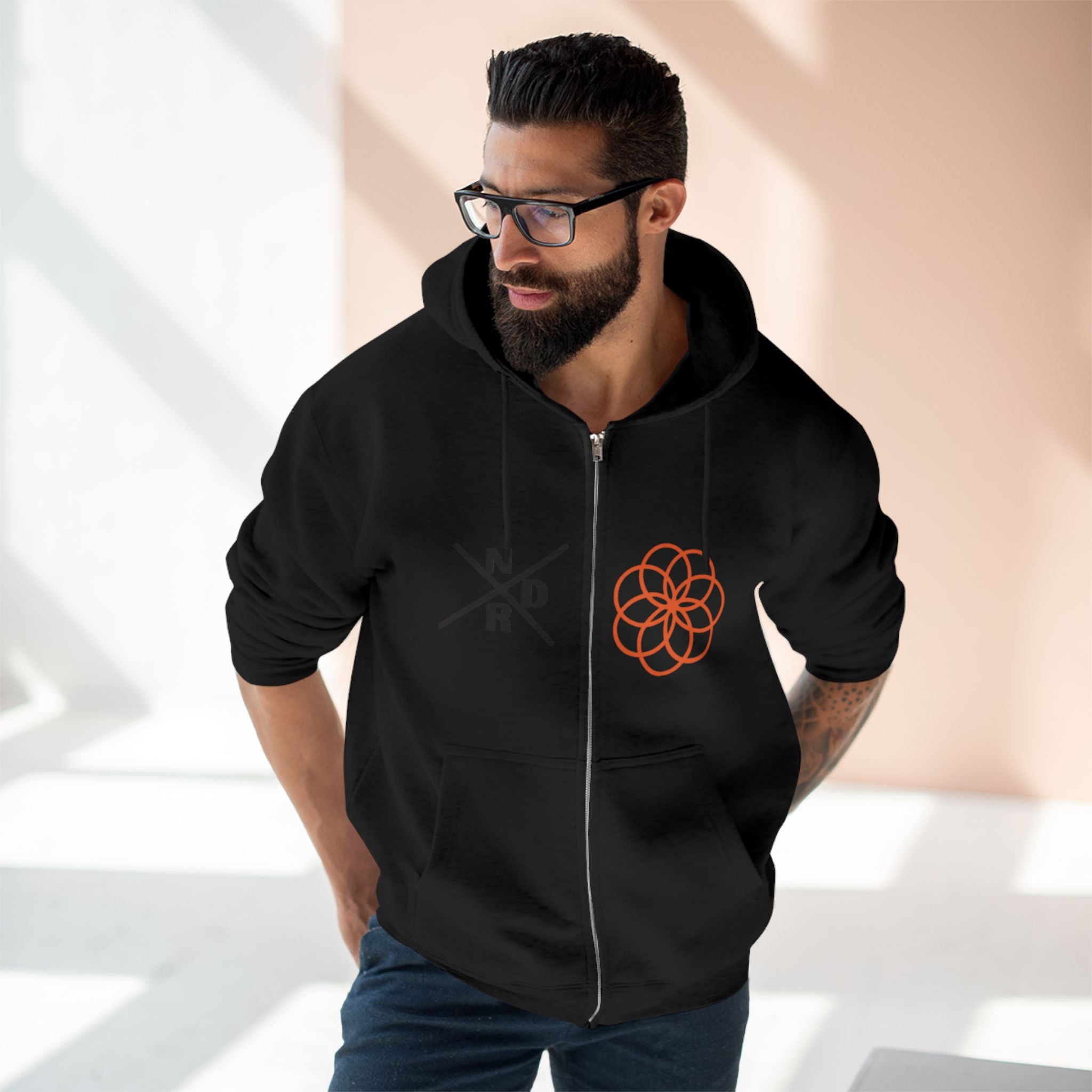 NDR - Geometric Zip Hoodie