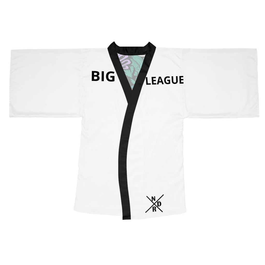 N D R -Big League Floral Femme Kimono Robe