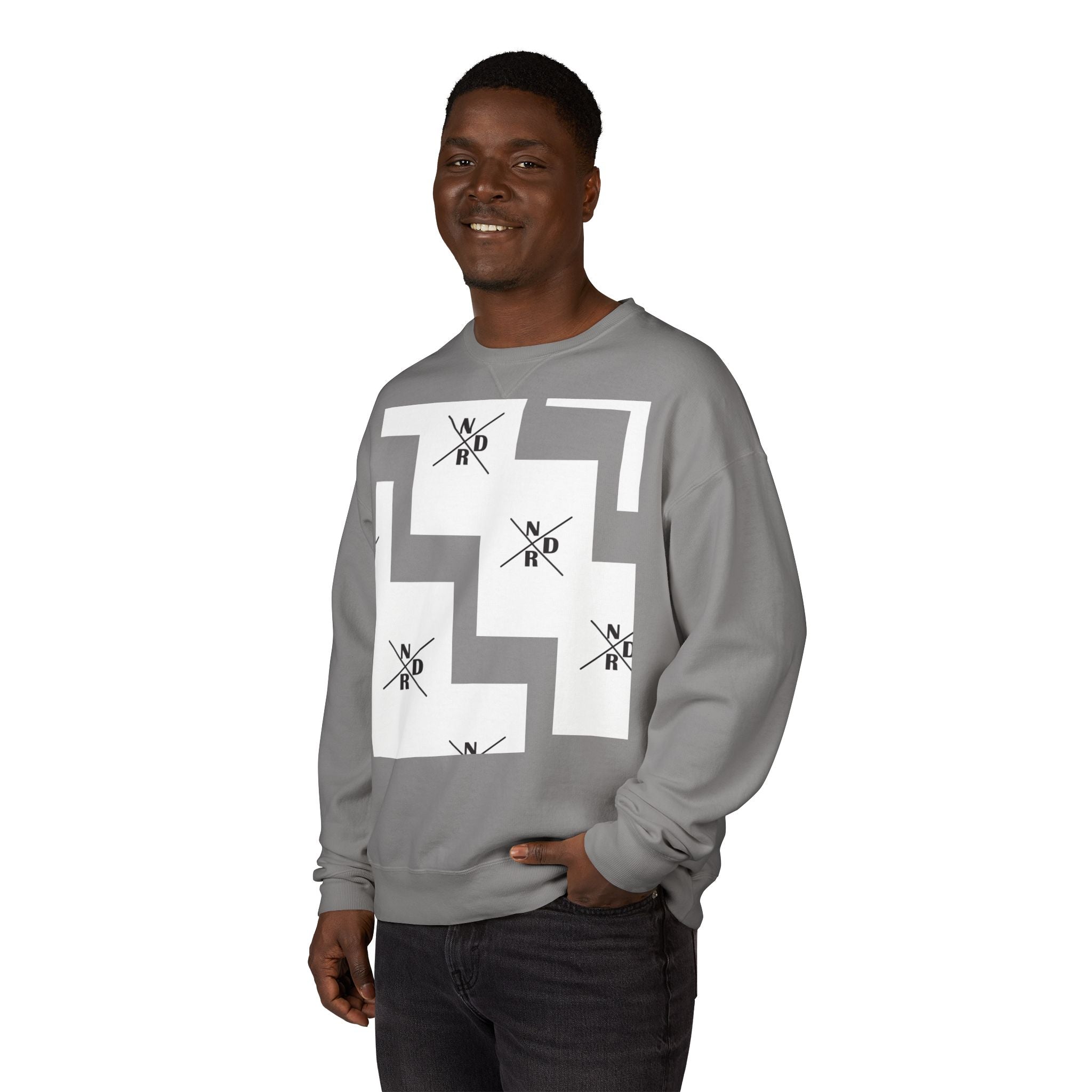 NDR Geometric  Crewneck  Pullover