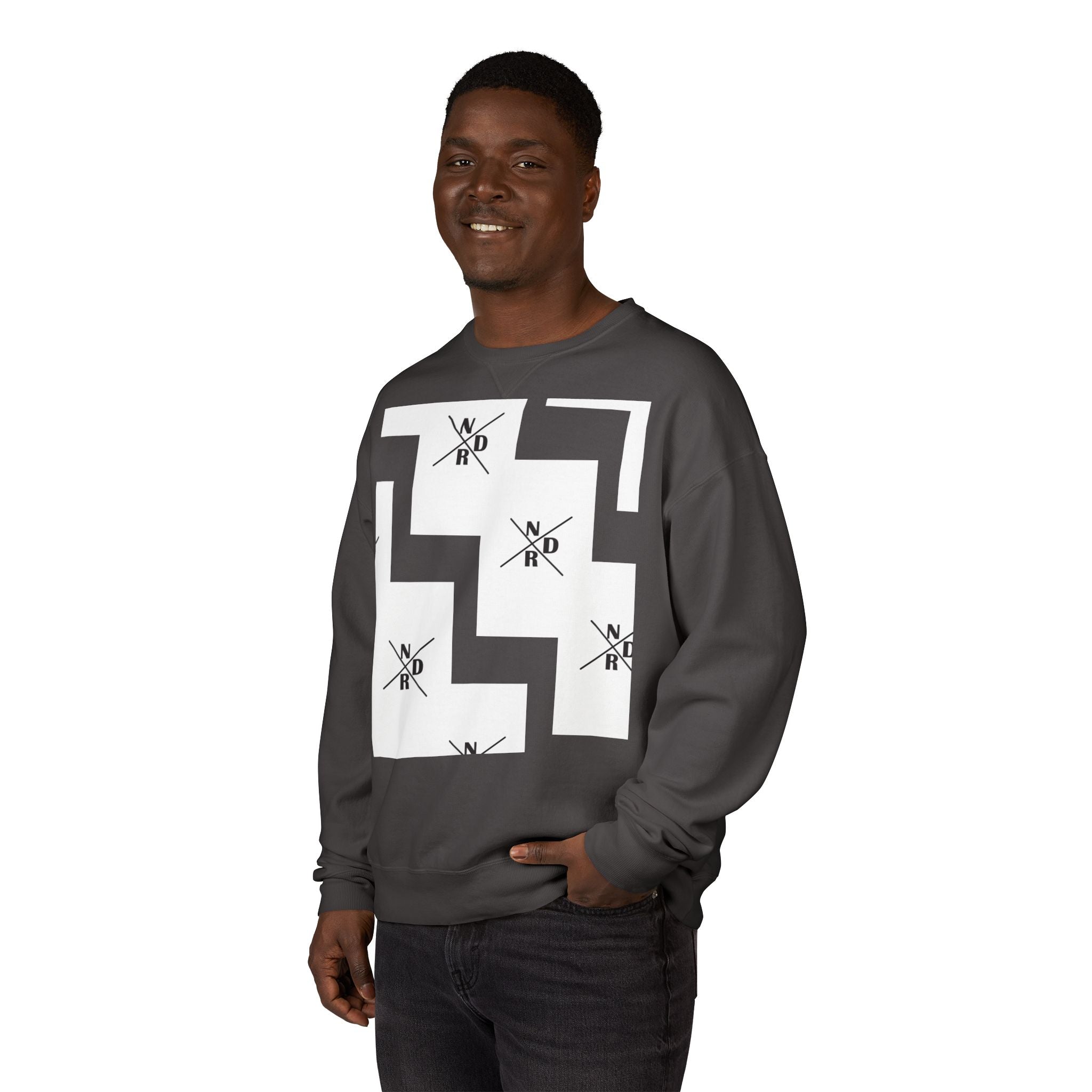 NDR Geometric  Crewneck  Pullover