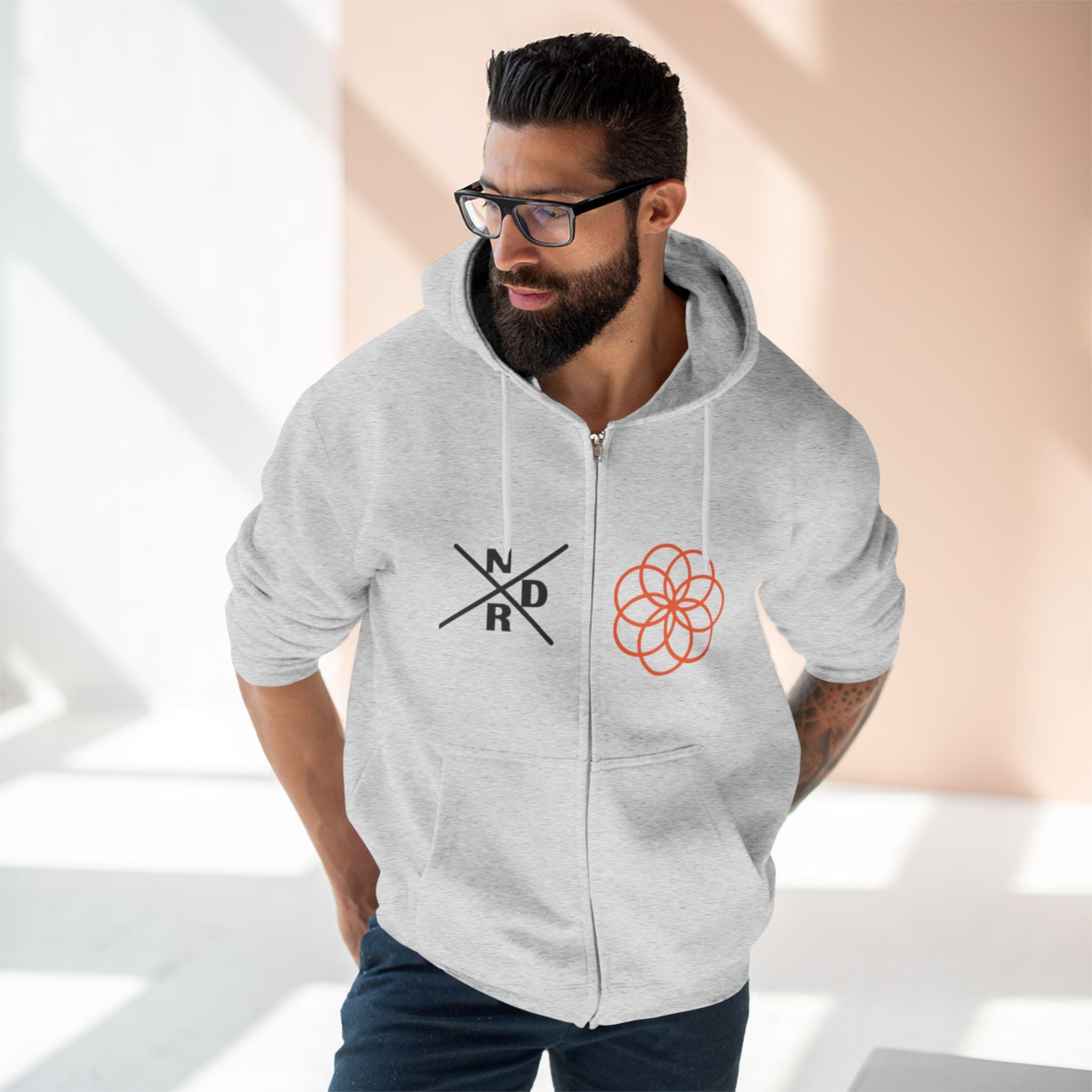 NDR - Geometric Zip Hoodie