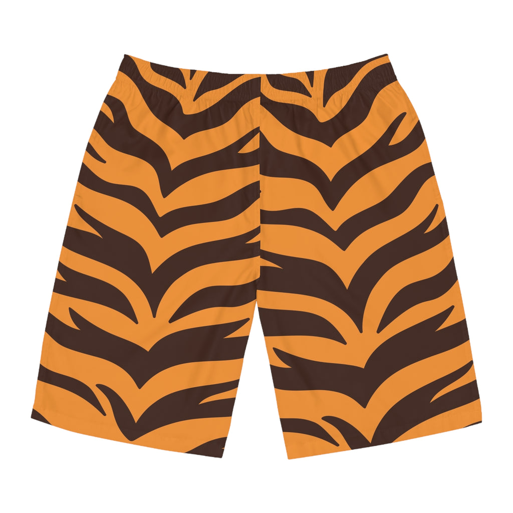 NDR Tiger Stripe Board Shorts — Men's Beach Swim Trunks