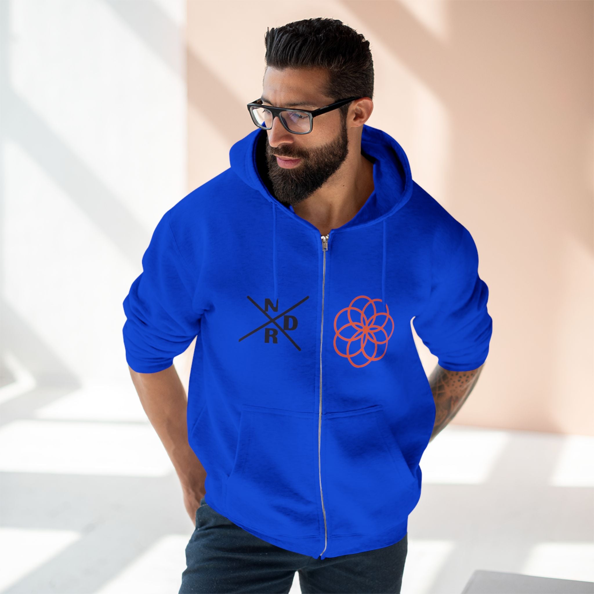 NDR - Geometric Zip Hoodie
