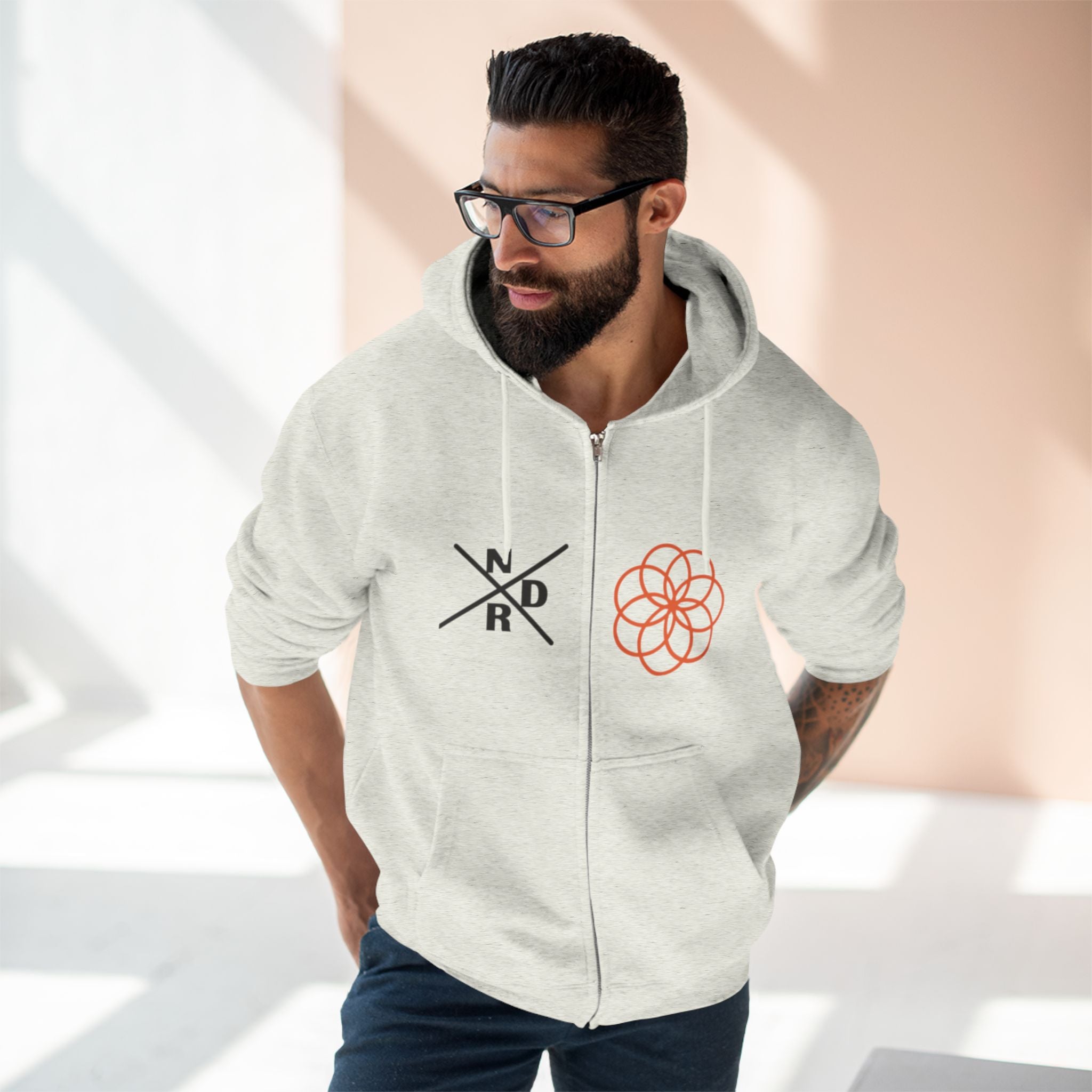 NDR - Geometric Zip Hoodie